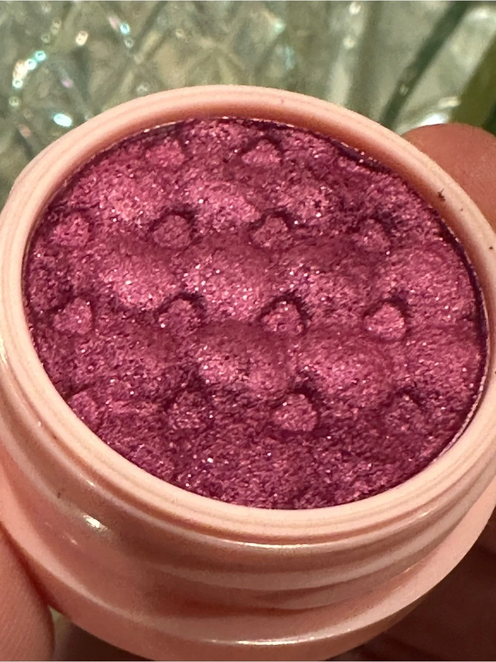 Ace Beaute Huckleberry Glimmer Shadow Sparkly Plum Purple / Pink Eye Shadow NIB